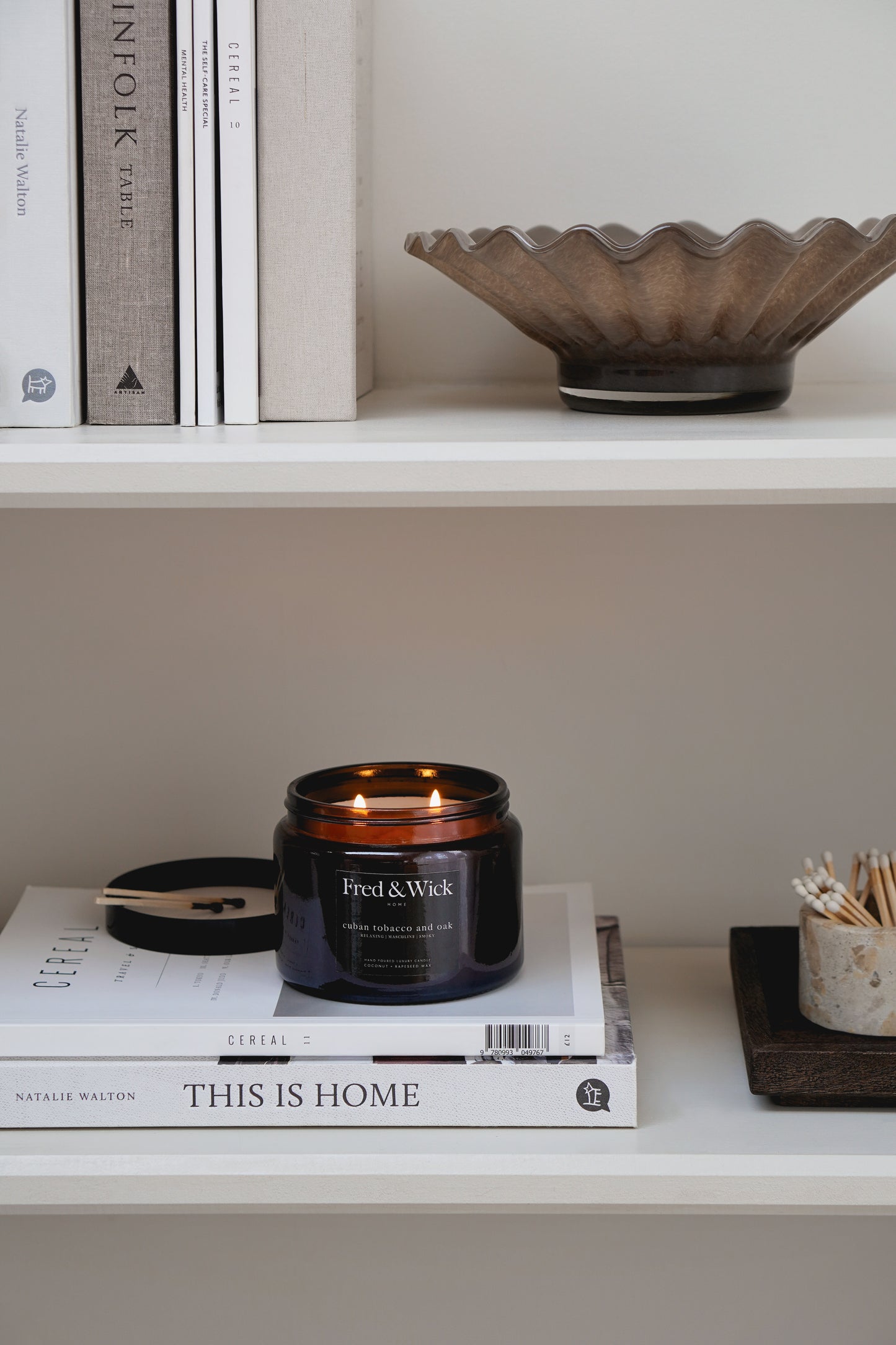 CUBAN TOBACCO & OAK DUAL-WICK CANDLE