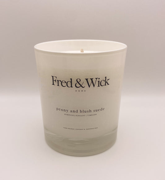 Peony & Blush Suede Candle